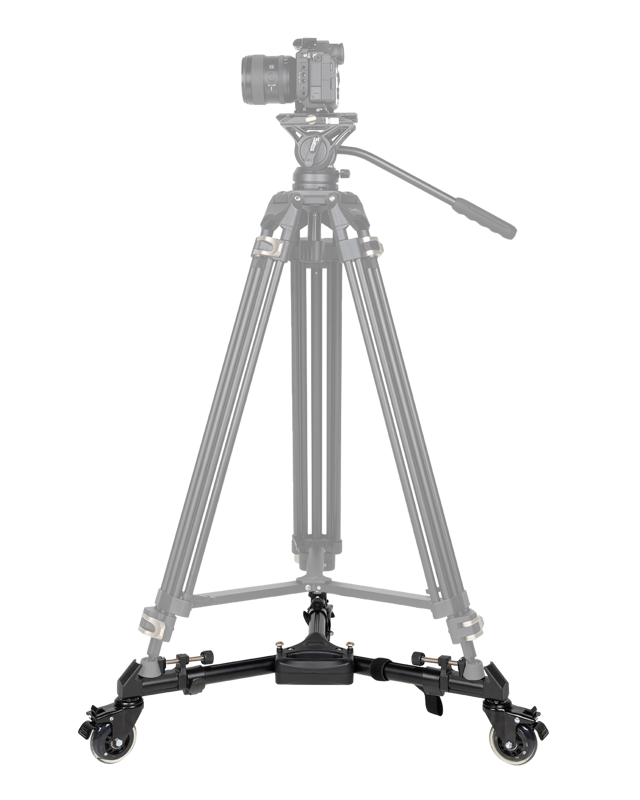 this is ideal when you want to quickly move your tripod across the floor without having to lift it.The Small Rig Dolly is the perfect accessory for your studio and gives you maximum freedom of movement. It allows you to achieve amazing 360 shots when you need to quickly move your tripod around and constantly change the angle of view.
