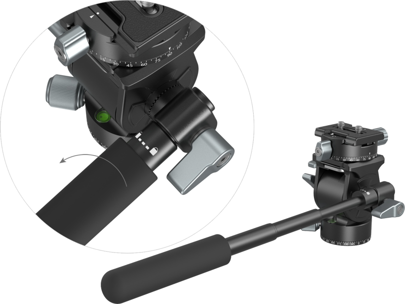 SMALLRIG 3457 Lightweight Fluid Video Head