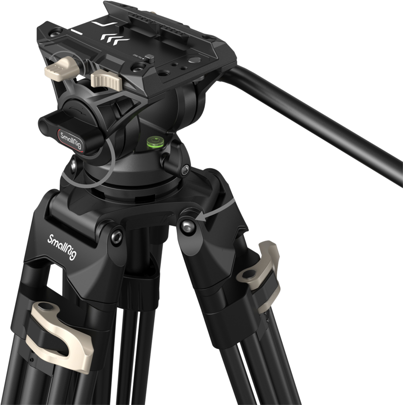 SMALLRIG 3751 Video Tripod Heavy-Duty with Fluid Head AD-01