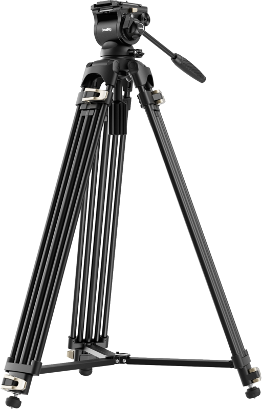 SMALLRIG 4686 Heavy-Duty Fluid Head Video Tripod Kit AD-01S