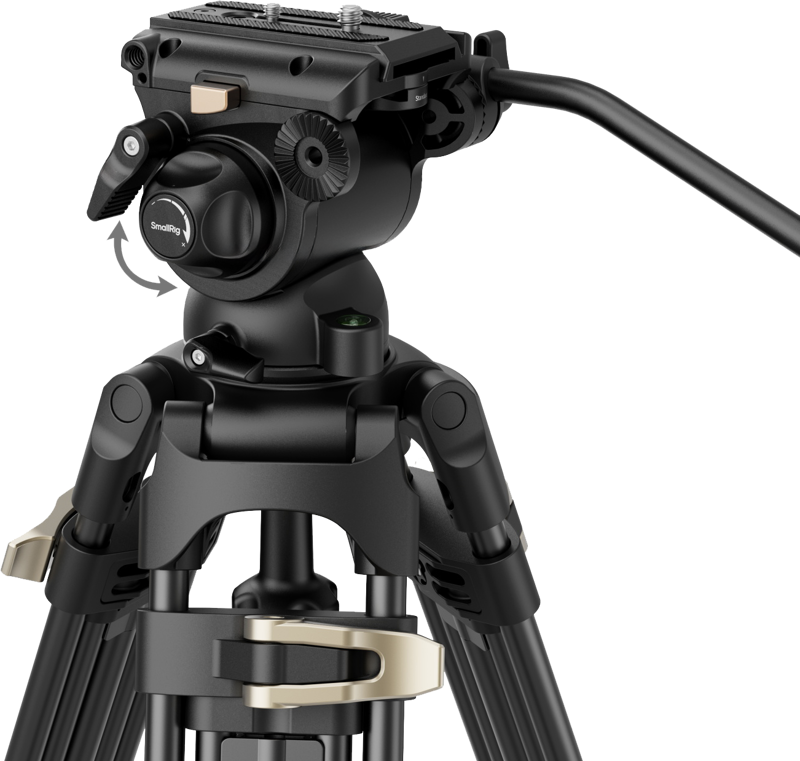 SMALLRIG 4686 Heavy-Duty Fluid Head Video Tripod Kit AD-01S