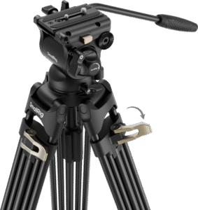 SMALLRIG 4686 Heavy-Duty Fluid Head Video Tripod Kit AD-01S