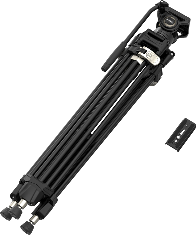 featuring a damping system for smooth pan and tilt. It also has a newly-designed snap-on quick-release plate mount.