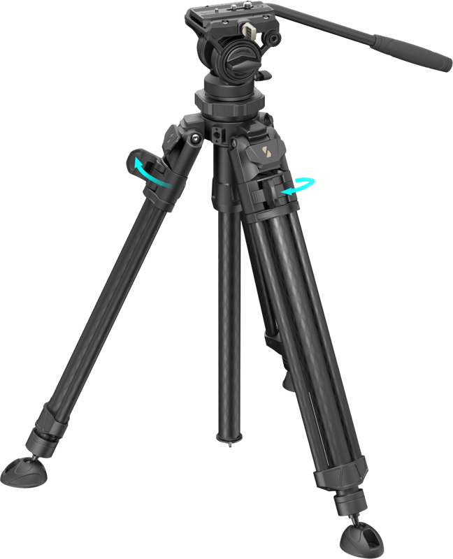 adopt a one-step locking system - operating a single toggle can lock two sections of legs quickly.