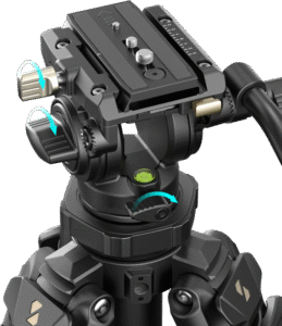 SMALLRIG 4420 Lightweight Video Carbon Fiber Tripod Kit AD-50 Pro