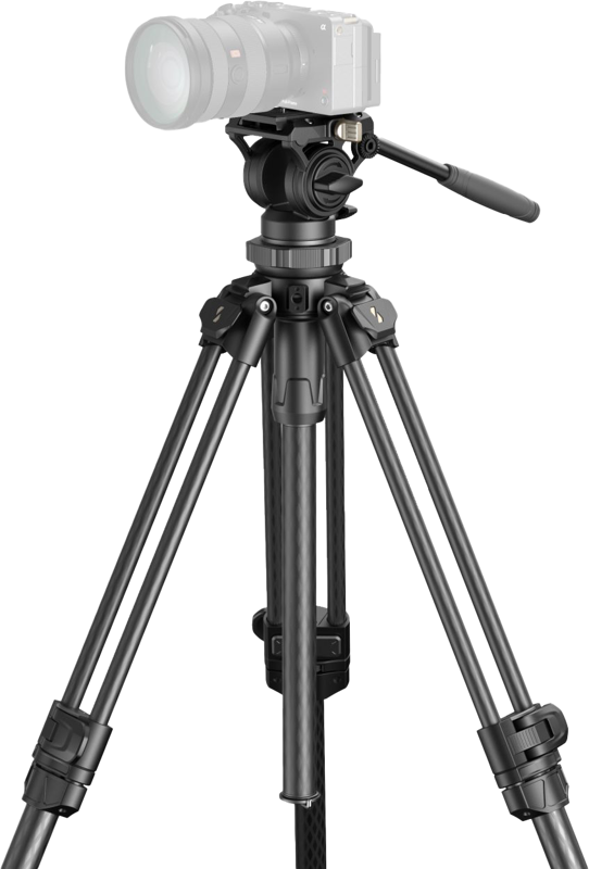 SMALLRIG 4420 Lightweight Video Carbon Fiber Tripod Kit AD-50 Pro