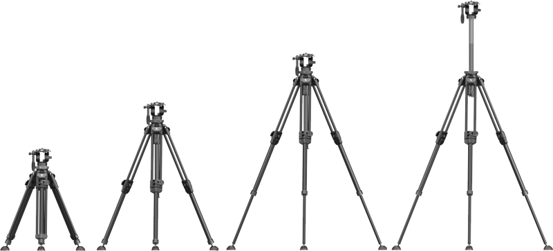 SMALLRIG 4420 Lightweight Video Carbon Fiber Tripod Kit AD-50 Pro
