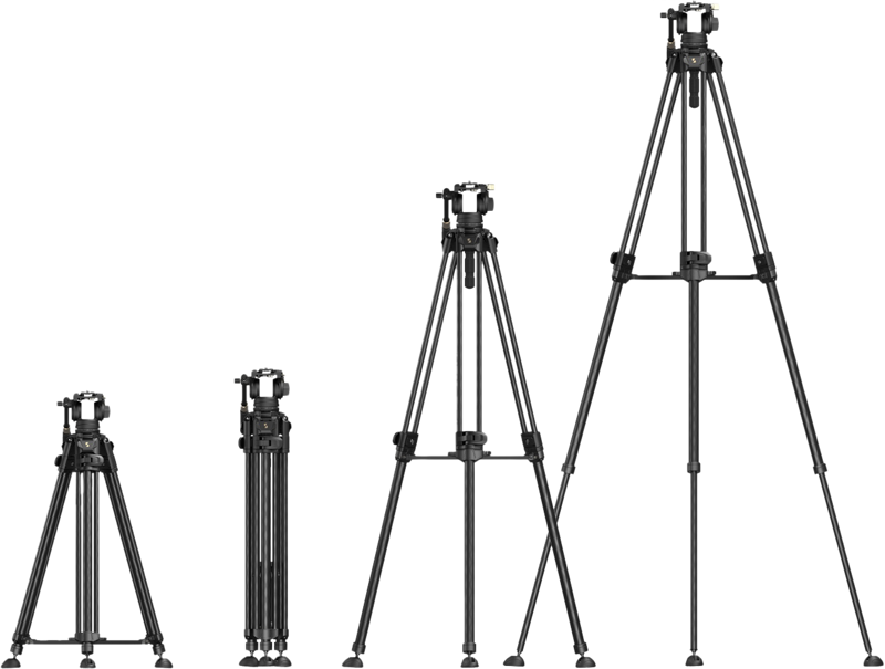 SMALLRIG 5201 Video Carbon Fiber Tripod Kit AD-50 Max