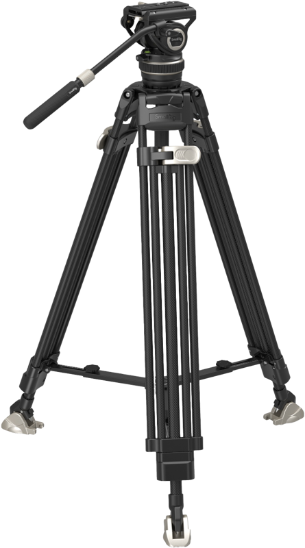 Comprises SmallRig Heavy-Duty Video Head DH10 4165 and SmallRig FreeBlazer Heavy-Duty Carbon Fiber Tripod 4167