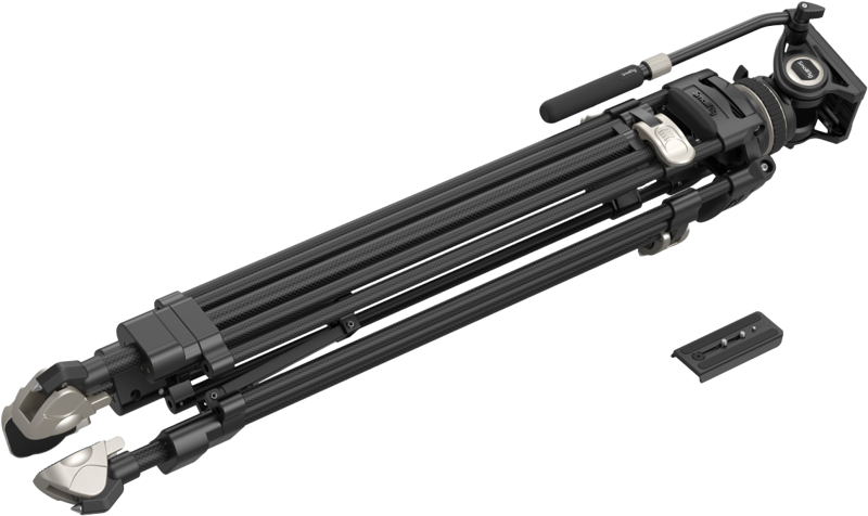 SMALLRIG 3989 Heavy-Duty Carbon Fiber Video Tripod Kit FreeBlazer AD-100