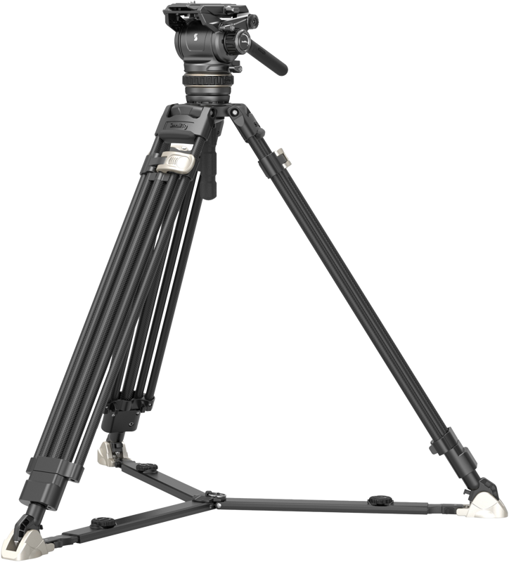 SMALLRIG 4463 Heavy-Duty Carbon Fiber Tripod Kit AD-120