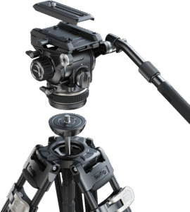 SMALLRIG 4463 Heavy-Duty Carbon Fiber Tripod Kit AD-120