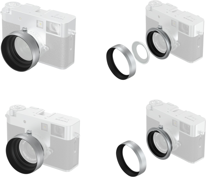 SMALLRIG 5393 Lens Hood for FUJIFILM X half Silver