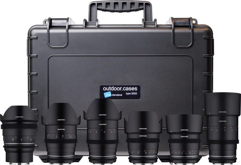 SAMYANG 6 KIT 14/24/35/50/85/135 VDSLR MK2 Canon EF + Hardcase