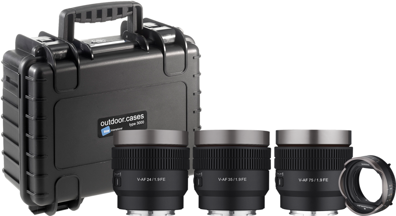 The Samyang V-AF series is the world's first lenses for video creators designed to make video content creation more convenient. All V-AF lenses are designed for Sony E-mount and have several exciting and important functions such as gear cogs for follow focus