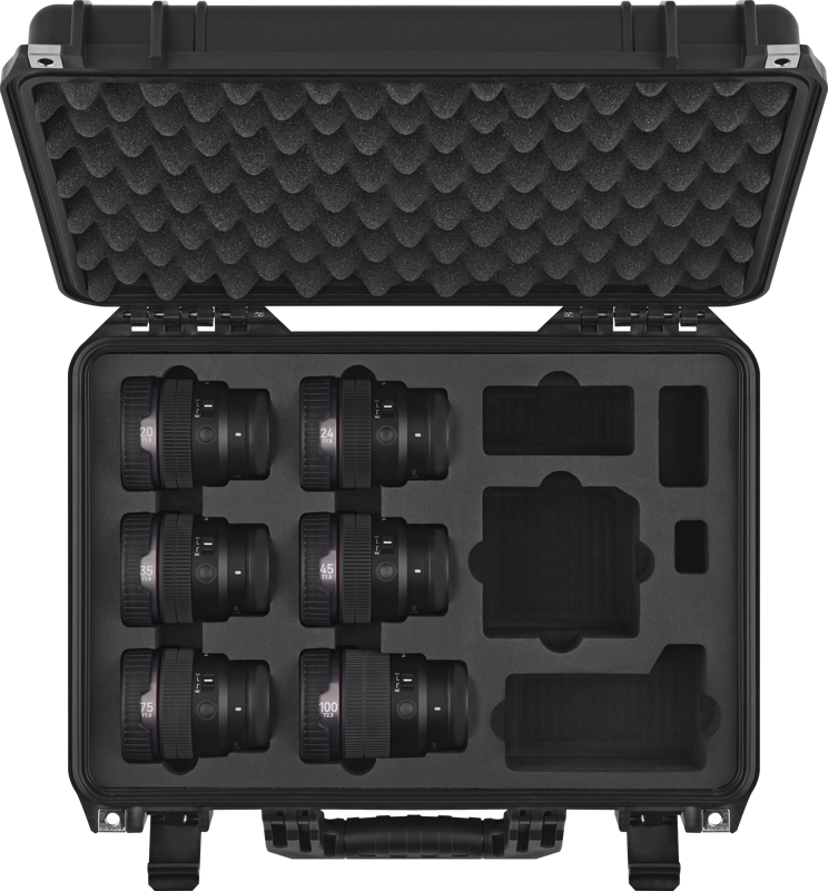 and a lens station in a hardcase that helps protect your gear.