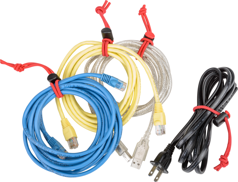 THINK TANK Red Whips Bungie Cable Ties V2.0, Red