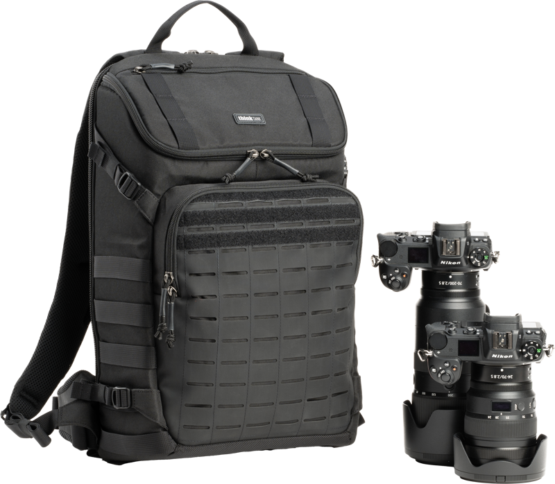 this bag lets you customize your gear setup with ease. Add Think Tank modular pouches to expand your carrying capacity