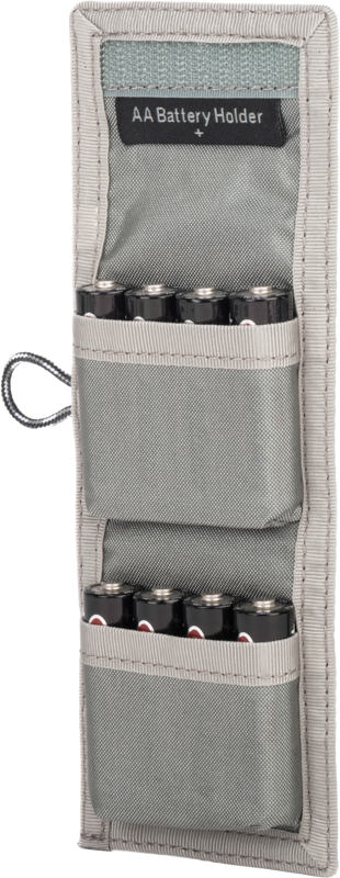THINK TANK AA Battery Holder (Wallet holds: 8 AA or 16 AAA batteries) Grey