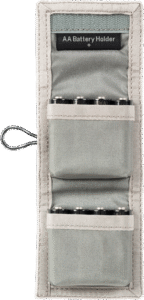 THINK TANK AA Battery Holder (Wallet holds: 8 AA or 16 AAA batteries) Grey