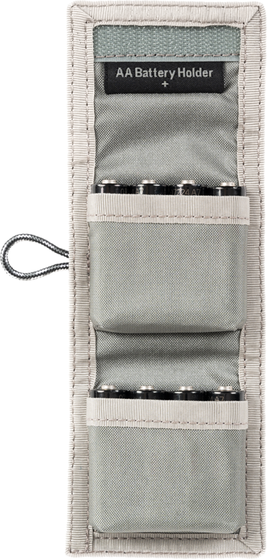 THINK TANK AA Battery Holder (Wallet holds: 8 AA or 16 AAA batteries) Grey