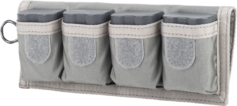 THINK TANK Battery Holder 4 (Wallet 4 standard DSLR or Mirrorless Batteries) Grey