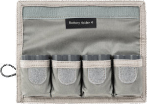 THINK TANK Battery Holder 4 (Wallet 4 standard DSLR or Mirrorless Batteries) Grey