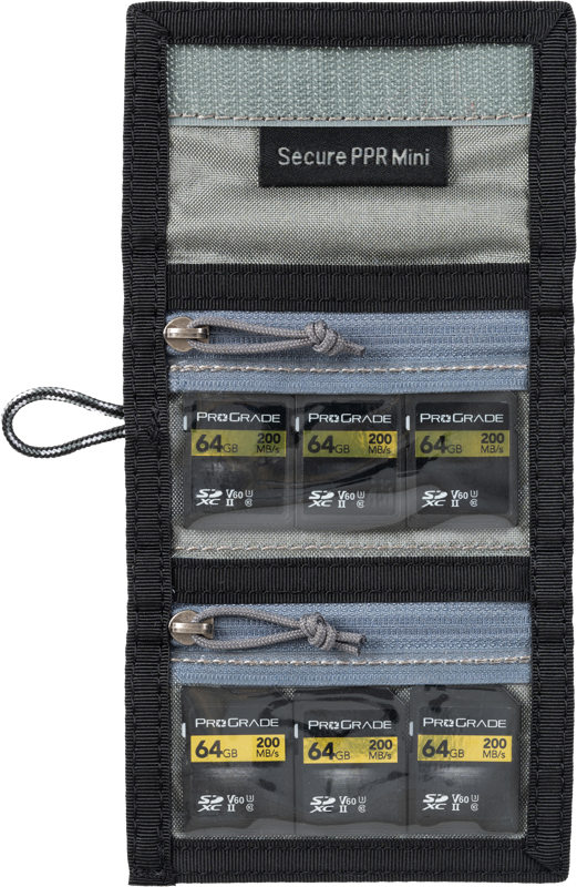 THINK TANK Secure Pocket Rocket Mini (Wallet with Strap: holds 4 CF/CFe or 6 SD/microSD) Slate Black