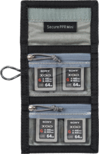 THINK TANK Secure Pocket Rocket Mini (Wallet with Strap: holds 4 CF/CFe or 6 SD/microSD) Slate Black