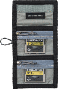 THINK TANK Secure Pocket Rocket Mini (Wallet with Strap: holds 4 CF/CFe or 6 SD/microSD) Slate Black