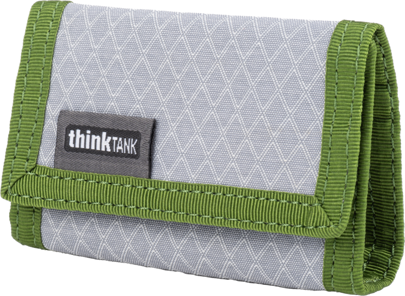 THINK TANK Secure Pocket Rocket Mini (Wallet with Strap: holds 4 CF/CFexpress or 6 SD/microSD) Green