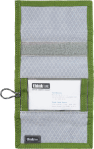 THINK TANK Secure Pocket Rocket (Wallet with Strap: holds 9 SD/CFexpress/Micro) Highland Green
