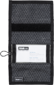 THINK TANK Secure Pocket Rocket (Wallet with Strap: holds 9 SD/CFexpress/Micro) Slate Black