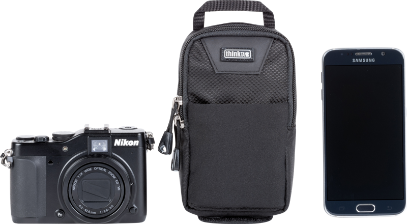 This compact pouch carries a GoPro