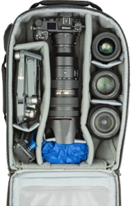 THINK TANK Essentials Convertible Rolling Backpack, Black