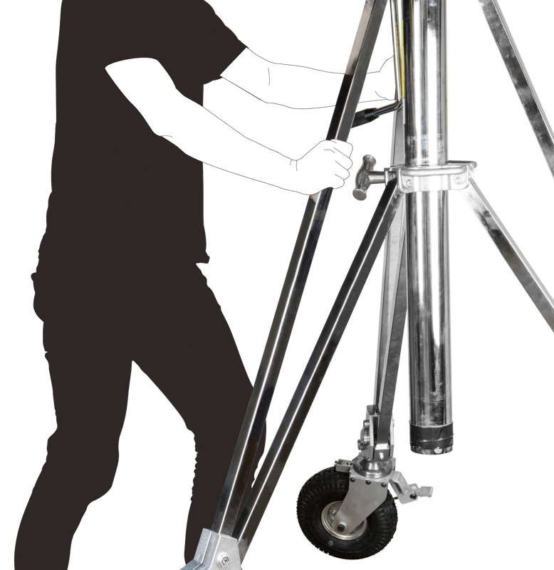 KUPO 756M Jumbo Stand with Braked Wheels