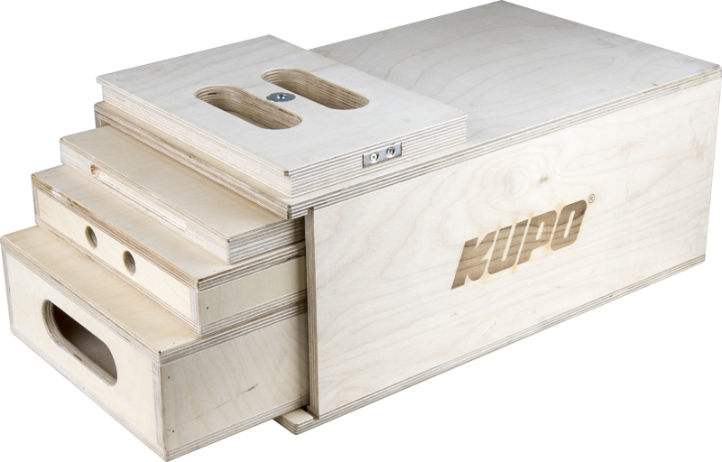 KUPO KAB-41K Apple Box 4-1 Nesting Set - Pancake, Quarter, Half & Full Apple Box