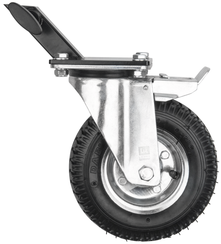 KUPO KC-215S 215mm Caster with Brake 25mm Square adapter Set of Three