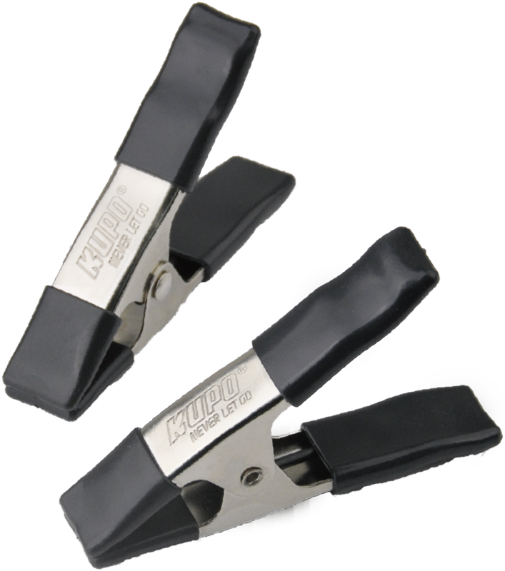 KUPO KCP-354-BK 4in Steel Spring A Clamp - Black (Set of 2)