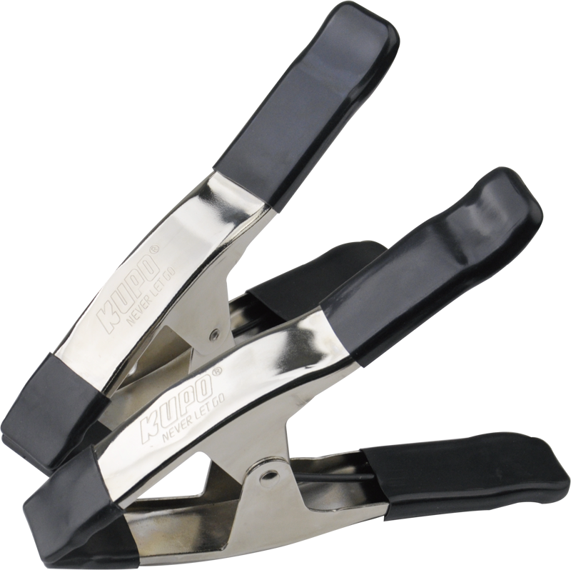 KUPO KCP-359-BK 9in Steel Spring A Clamp - Black (Set of 2)