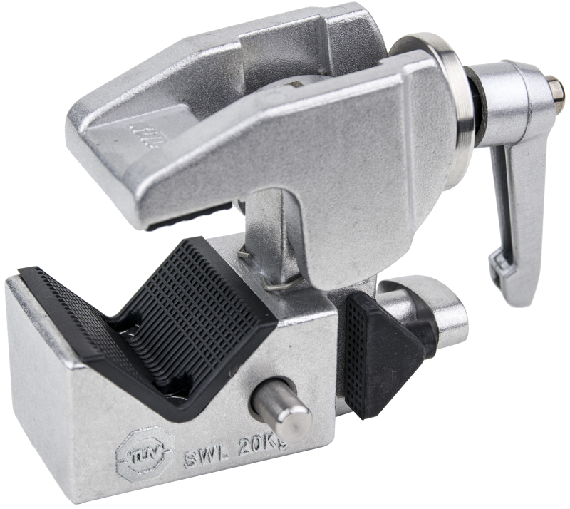KUPO KCP-710 Convi Clamp with Adjustable Handle - Silver
