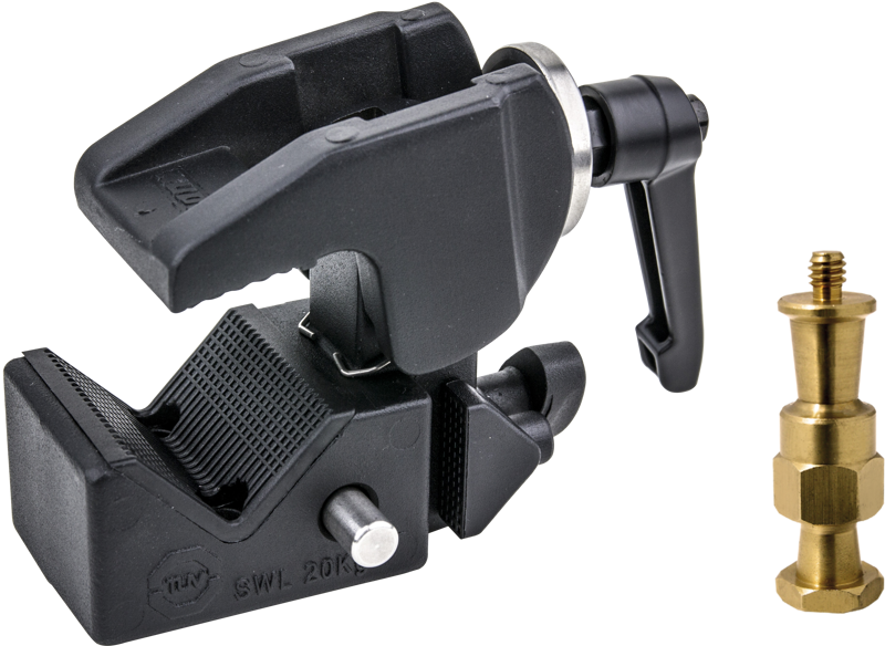 This kit comes complete with a Black Convi Clamp (KCP-710B) and a 1/4"-20 Hex Stud (KS-026). The Convi Clamp is more than just an amazing clamp