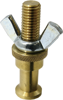 This is an adapter for the Convi Clamp. It is easy to mount on the yoke of a lighting fixture with the M10 thread and butterfly knob. Connected with Convi clamp with 5/8" (16mm ) stud.