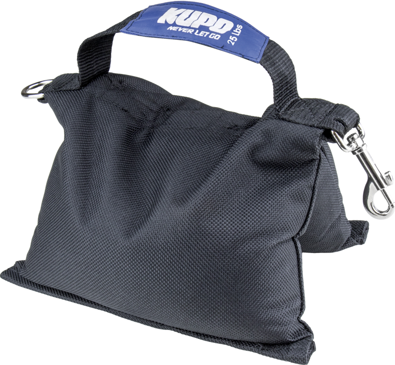 Kupo Shot Bags are made of 1000 denier black cordex textured Nylon with a water resistant polyurethane coating on the inside. 2mm steel balls are encapsulated in the poly inner bag and sealed up with the bag
