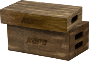KUPO KAB-048BST Apple Box Set - Brown Stained Half & Full Apple Box set