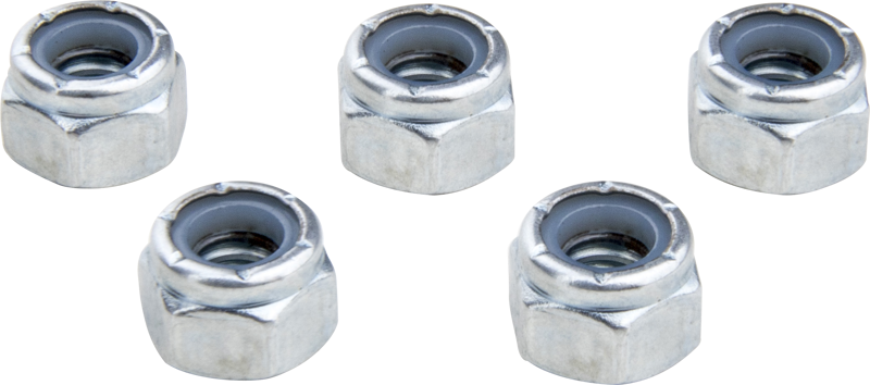 KS-177 / NYLON LOCKING NUT FOR 1/4" -20. 1/4”-20 hexagon nylon locking nut (Set of 5).