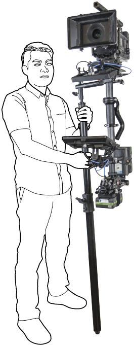 KUPO KS-252 Steadicam Sled Docking Holder with Baby reciver