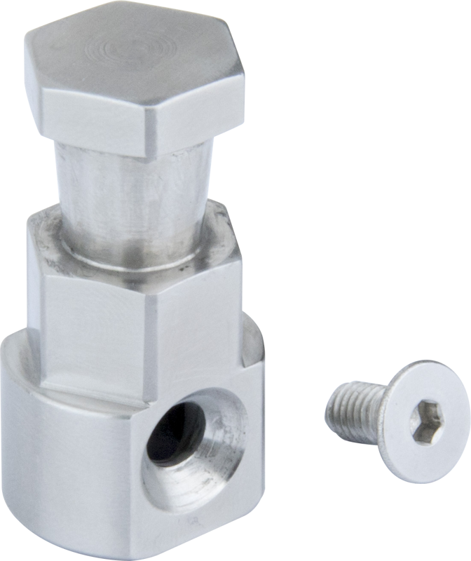 KS-347 / 5/8”(16MM) HEX STUD FOR ROCK’S ARM TO SUPER CONVI CLAMP. Interchangeable stainless steel 5/8”(16mm) Hex stud for Rock’s arm can be affixed to Super Convi Clamp (KCP-700) to offer more mounting option.