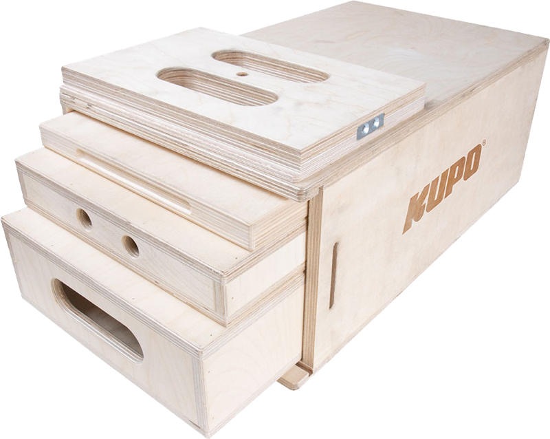 KUPO KAB-61K Apple Box 6 in 1 Nesting set KUPO Pancake, Quarter, Half & Full