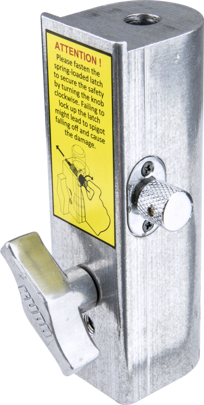 KS-089 UNIVERSAL TV QUICK RECEIVER. Aluminum quick accepts captive 28mm DIN or Euro Spigot.